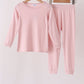 Pink bamboo pajama set – wholesale for boutiques | Honeydew USA