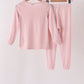 Pink bamboo pajama set – view 6