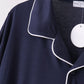 Navy bamboo mom pajama set – view 2