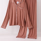 Dusty rose bamboo mom pajama set – wholesale for boutiques | Honeydew USA
