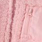 Pink fleece zipper jacket