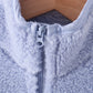 Blue fleece zipper jacket
