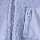 Blue fleece zipper jacket