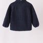 Navy fleece zipper jacket