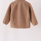 Beige fleece zipper jacket
