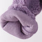 Purple fleece zipper jacket