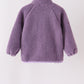 Purple fleece zipper jacket