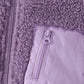 Purple fleece zipper jacket