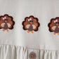 Sage turkey embroidery dress