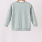 Sage turkey embroidery top