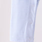 Blue turkey embroidery stripe romper