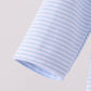 Blue turkey embroidery stripe romper