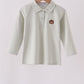 Sage turkey embroidery shirt