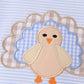 Blue turkey embroidery pants set