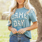 Stone Blue Camo GAME DAY Graphic T Shirt
