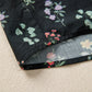 Black Contrast Frilled Trim Short Sleeve Floral Shirt