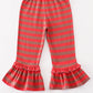 Platinum Red stripe ruffle pants