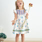 Platinum balcony ruffle dress