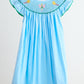 Blue fairy hand smocked dress