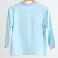 Blue puppy hand smocked boy stripe top