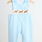 Blue puppy hand smocked boy stripe jonjon
