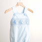 Blue easter bunny hand-smocked boy bubble
