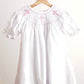 Pink easter cross hand-smocked girl dress