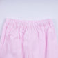 Pink christmas tree hand smocked ruffle pants set