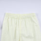 Mustard character hand smocked ruffle pants set