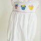 White character ruffle bubble