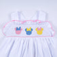 White character ruffle dress