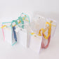 White clear waterproof beach travel bag