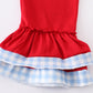Santa milk cookies applique girl set