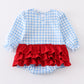 Santa milk cookies applique girl bubble