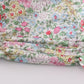 Floral print bunny embroidery smocked girl bubble