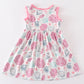 Pink Shell Embroidered Dress