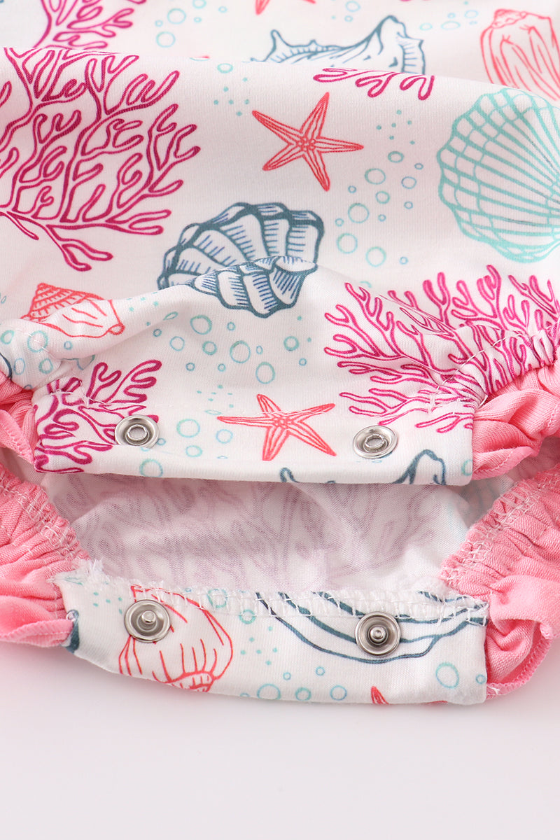 Pink Shell Embroidered Bubble