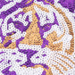 Purple LSU tiger sequin sweatshirt mom & me