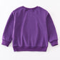 Purple LSU tiger sequin sweatshirt mom & me