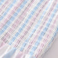 Crab french knot stripe smocked dress