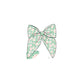 Green floral print girl sailor bow
