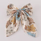 Floral print 1pc hair bow