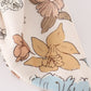 Floral print 1pc hair bow