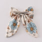 Floral print 1pc hair bow