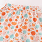 Orange pumpkin print mom ruffle pants