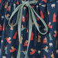 Navy nativity print mom pajamas pants