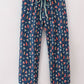 Navy nativity print dad pajamas pants