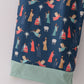 Navy nativity print dad pajamas pants