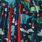Green dinosaur print mom pajamas pants