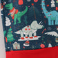 Green dinosaur print dad pajamas pants
